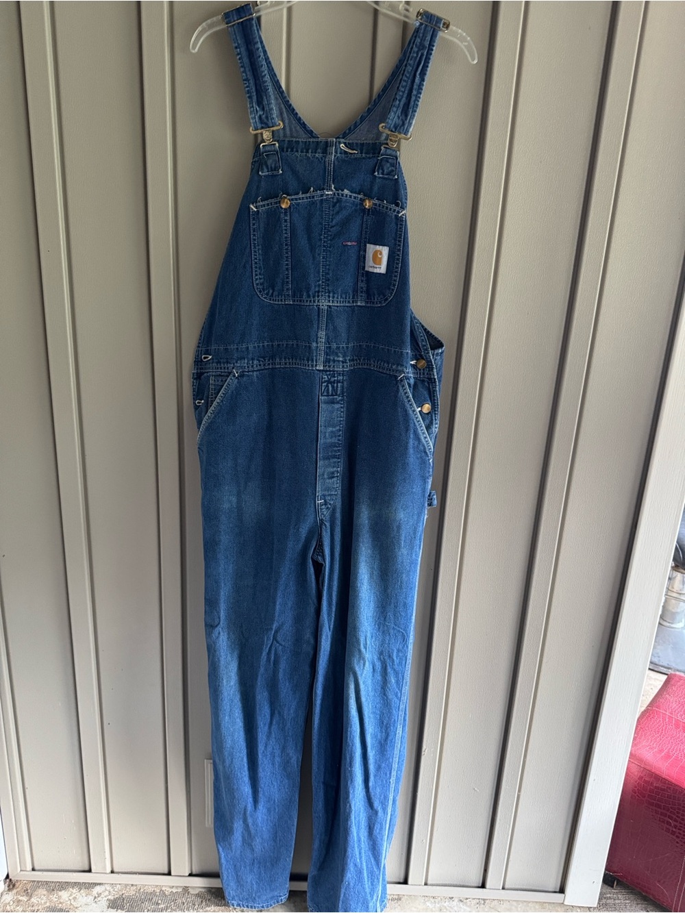 Carhartt Denim Relaxed Overalls size 40x34